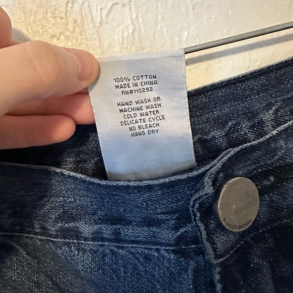 MISKEEN ORIGINALS Denim Jeans Blue Sz 44x33 EMBROIDERD LOGO Distressed Y2K Vtg - Picture 8 of 8